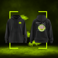 Acid Rain 'Anatomic' Black Zip Hoodie