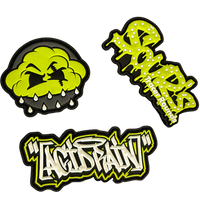 Acid Rain Glow in the Dark Patches - 3 Pack